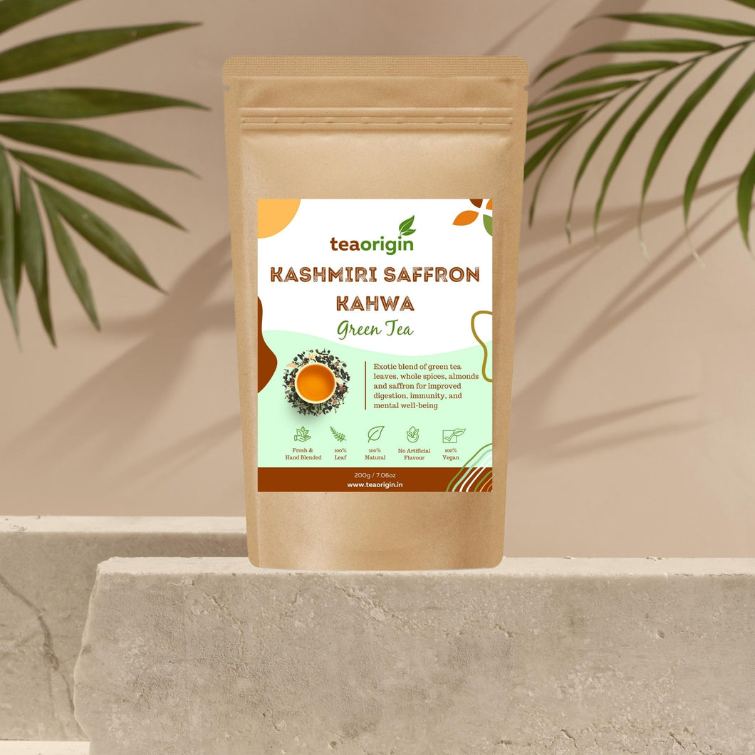 Kashmiri Kahwa Green Tea | Exotic Wellness Blend by Tea Origin